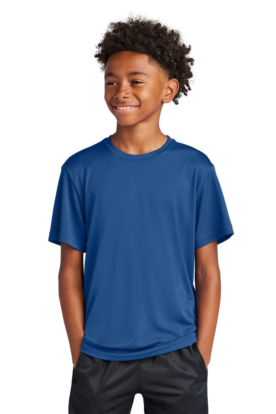 Youth Competitor Moisture Wicking Short Sleeve Crewneck T-Shirt - Royal Blue - Closeout