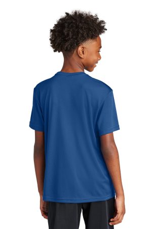 Youth Competitor Moisture Wicking Short Sleeve Crewneck T-Shirt – Royal Blue – Closeout