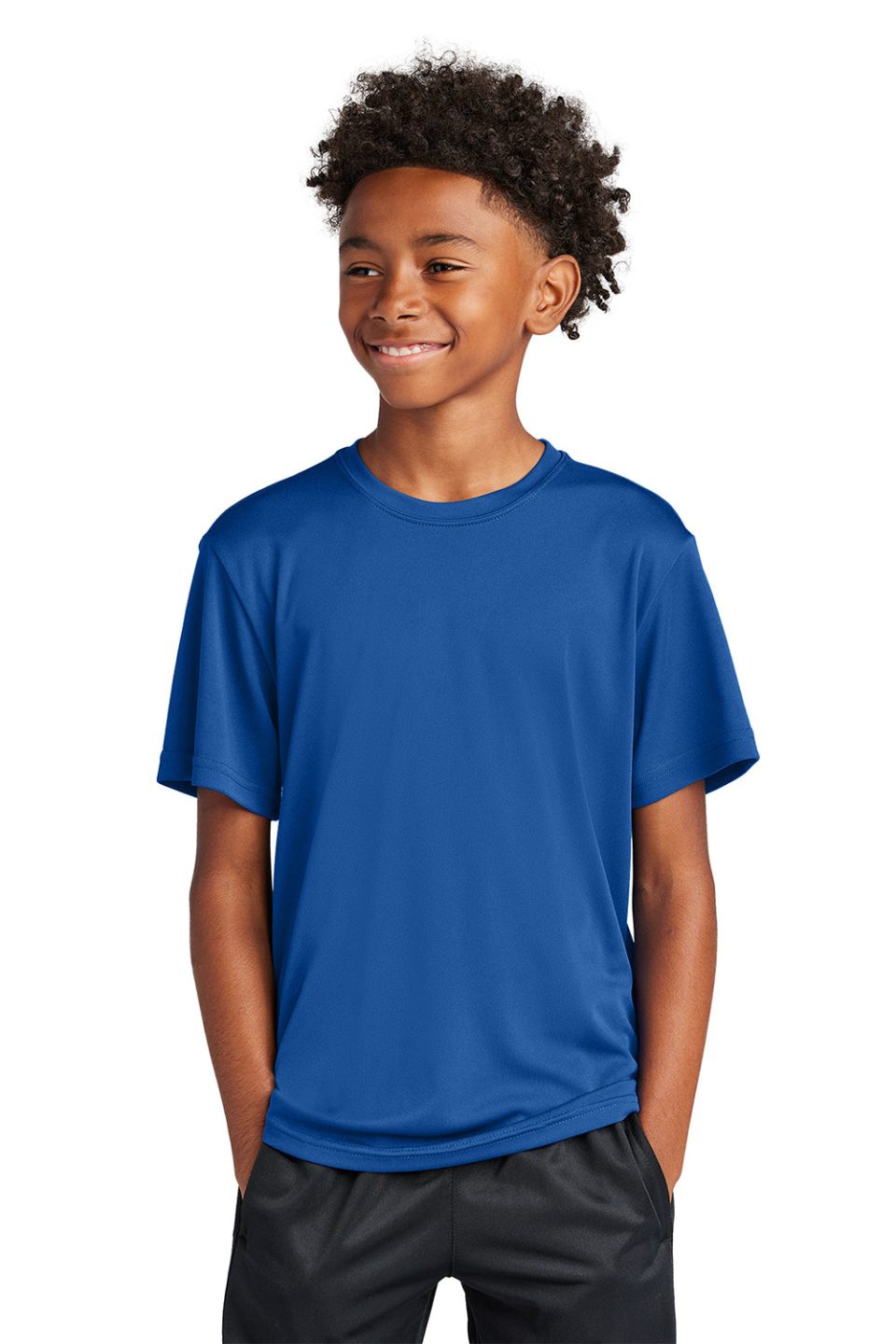 Youth Competitor Moisture Wicking Short Sleeve Crewneck T-Shirt - True Royal Blue