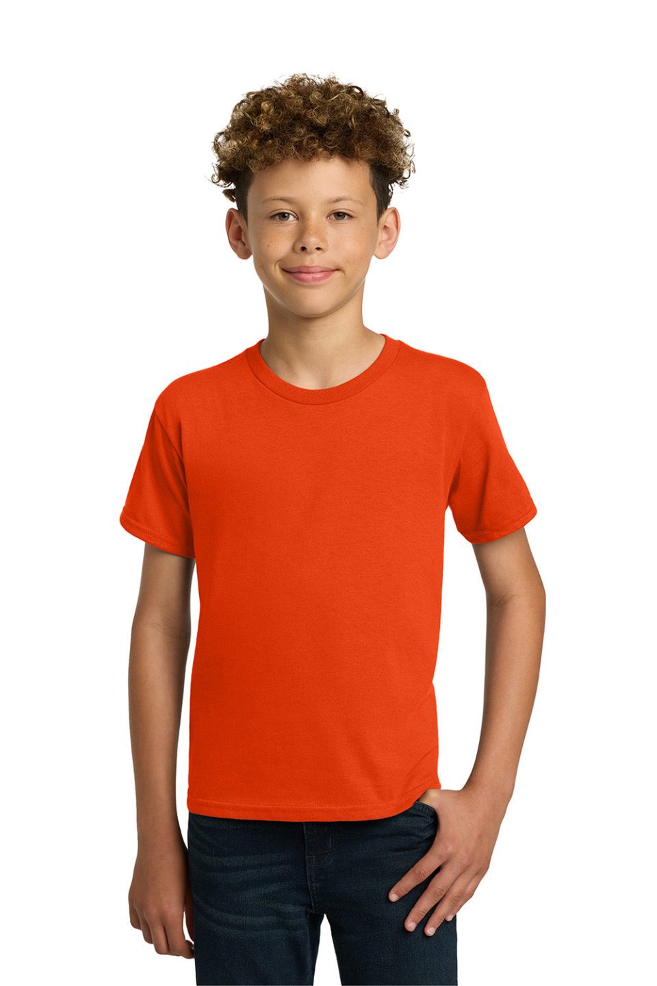 Youth Short Sleeve Crewneck T-Shirt - Orange