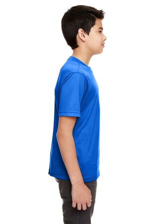 Youth Cool & Dry Performance Moisture Wicking Short Sleeve Crewneck T-Shirt – Royal Blue