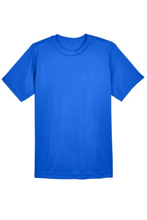 Youth Cool & Dry Performance Moisture Wicking Short Sleeve Crewneck T-Shirt – Royal Blue