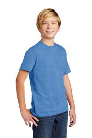 Youth Short Sleeve Crewneck T-Shirt – Azure Blue