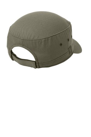 Hats Distressed Adjustable Military Hat – Olive Green