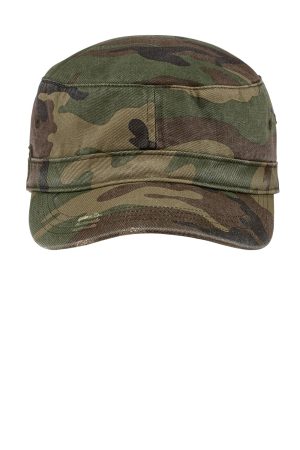 Hats Distressed Adjustable Military Hat – Military Camo