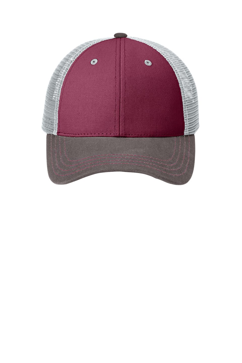Hats Adjustable Hat - Maroon/Charcoal Grey