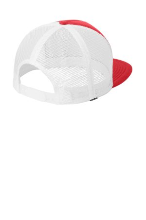 Hats Flat Bill Snapback Trucker Hat – New Red