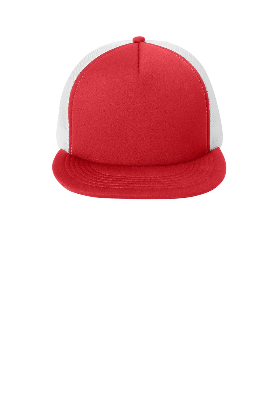 Hats Flat Bill Snapback Trucker Hat - New Red