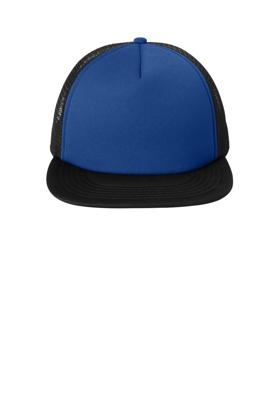 Hats Flat Bill Snapback Trucker Hat - Royal Blue
