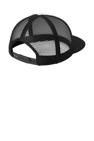 Hats Flat Bill Snapback Trucker Hat – White