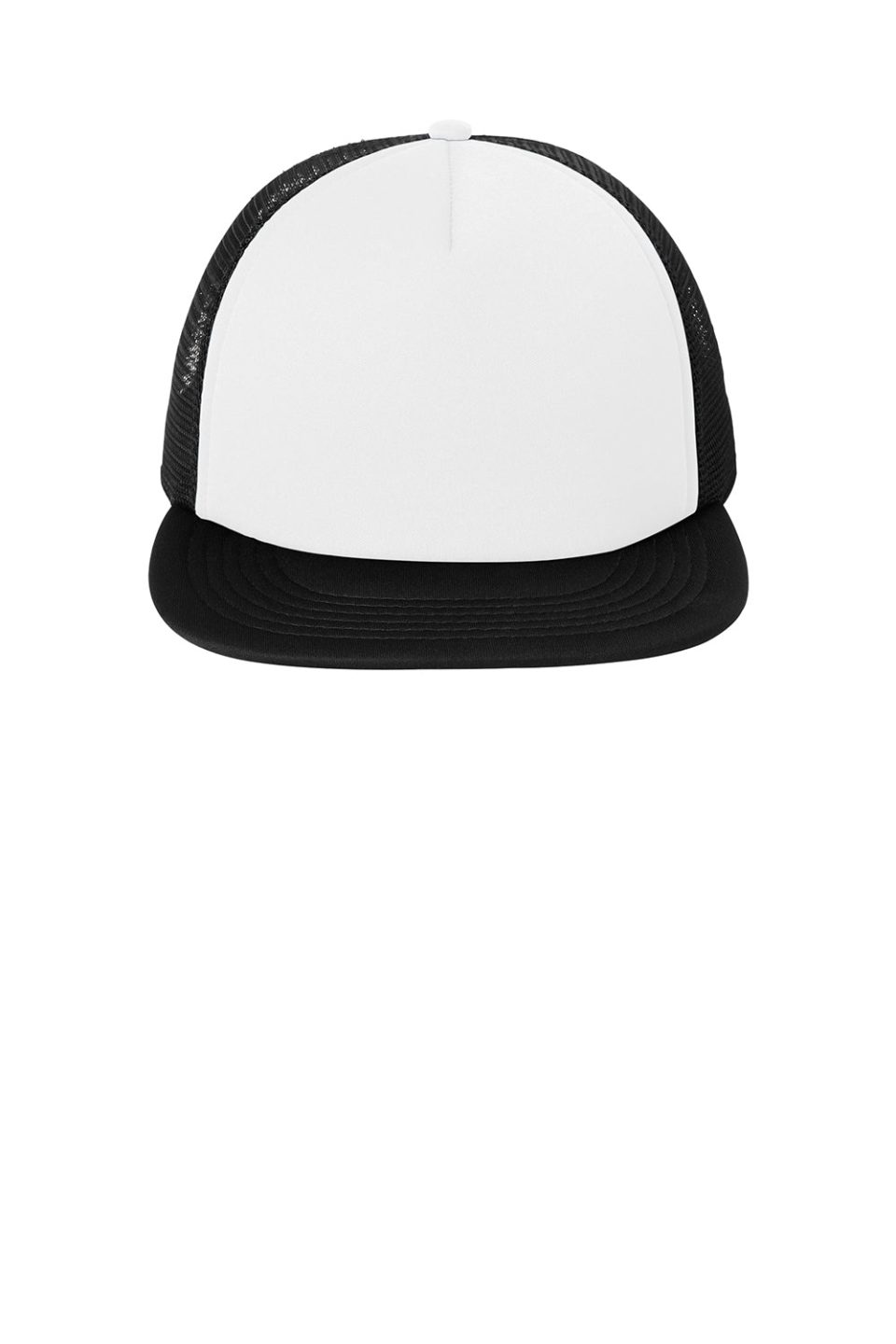 Hats Flat Bill Snapback Trucker Hat - White