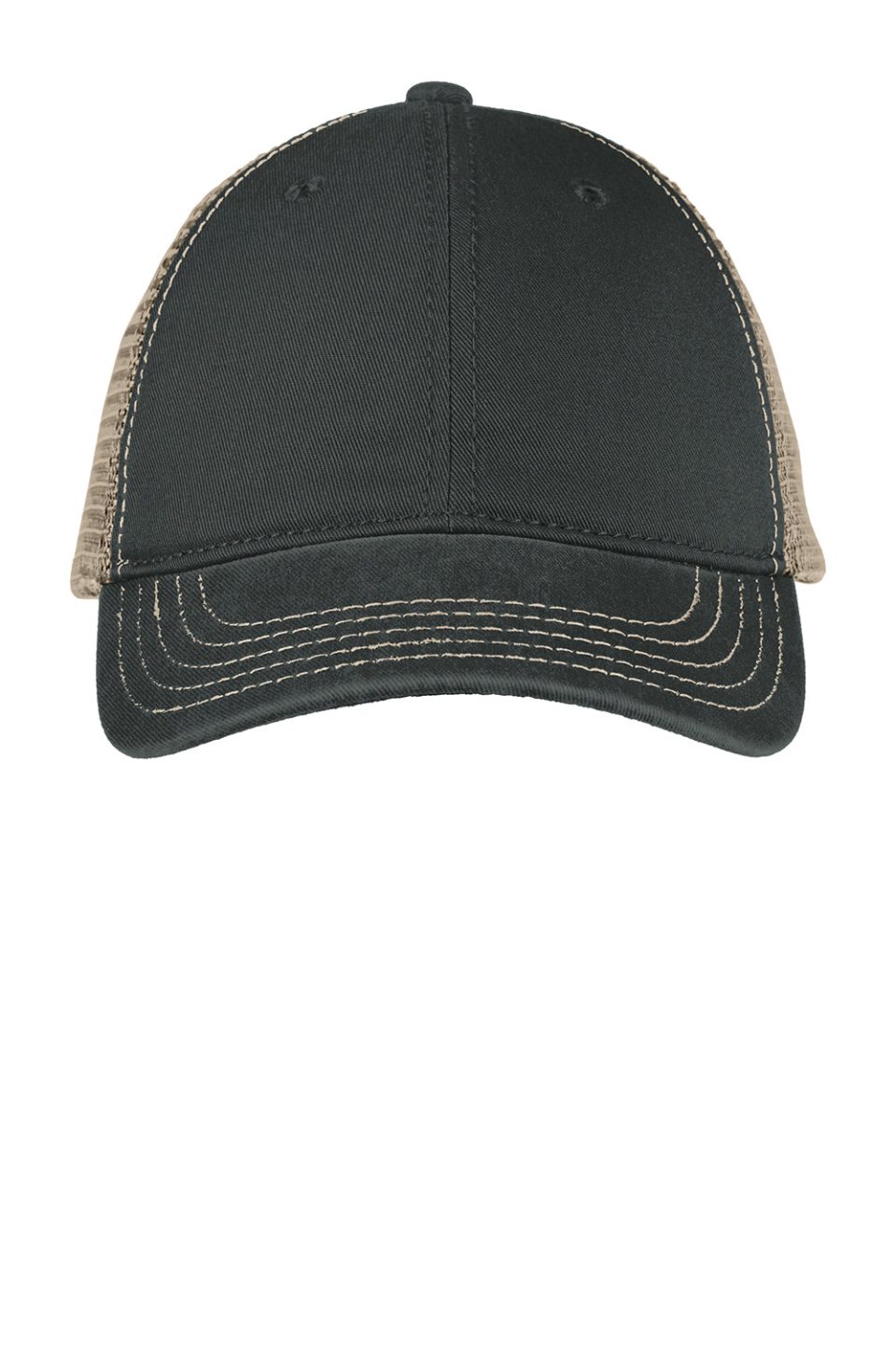 Hats Adjustable Hat - Black/Khaki Brown