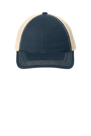 Hats Adjustable Hat – Navy Blue/Stone Brown