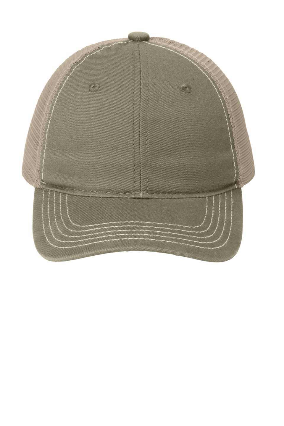 Hats Adjustable Hat - Olive Green/Khaki Brown