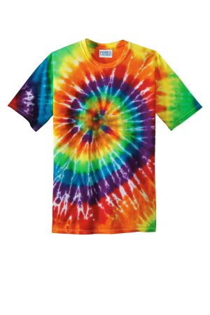 Mens Tie-Dye Short Sleeve Crewneck T-Shirt – Rainbow