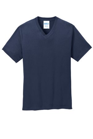 Mens Core Short Sleeve V-Neck T-Shirt – Navy Blue