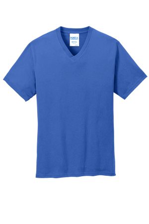 Mens Core Short Sleeve V-Neck T-Shirt – Royal Blue