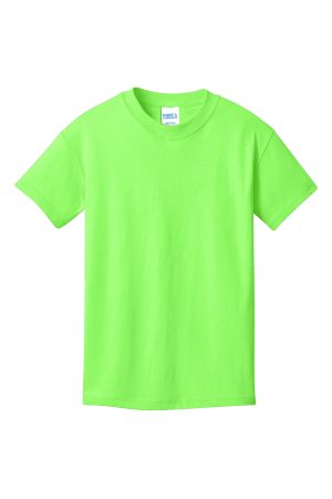Youth Core Short Sleeve Crewneck T-Shirt – Neon Green