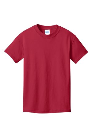 Youth Core Short Sleeve Crewneck T-Shirt – Red