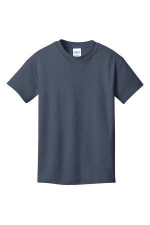 Youth Core Short Sleeve Crewneck T-Shirt – Steel Blue