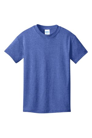 Youth Core Short Sleeve Crewneck T-Shirt – Heather Royal Blue