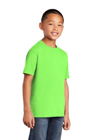 Youth Core Short Sleeve Crewneck T-Shirt – Neon Green