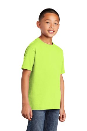Youth Core Short Sleeve Crewneck T-Shirt – Neon Yellow