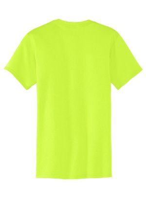 Mens Core Short Sleeve Crewneck T-Shirt Pocket – Safety Green