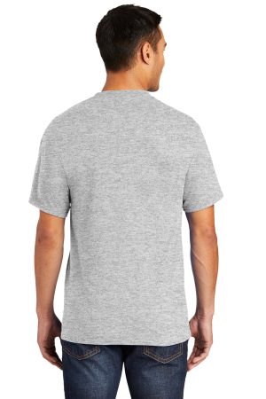 Mens Core Short Sleeve Crewneck T-Shirt Pocket – Ash Grey