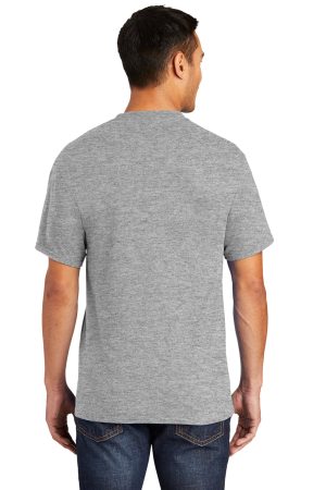 Mens Core Short Sleeve Crewneck T-Shirt Pocket – Heather Grey