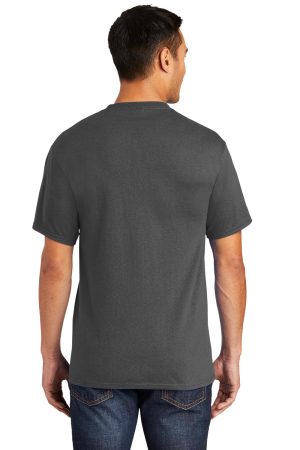 Mens Core Short Sleeve Crewneck T-Shirt Pocket – Charcoal Grey