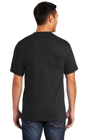 Mens Core Short Sleeve Crewneck T-Shirt Pocket – Jet Black