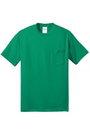 Mens Core Short Sleeve Crewneck T-Shirt Pocket – Kelly Green