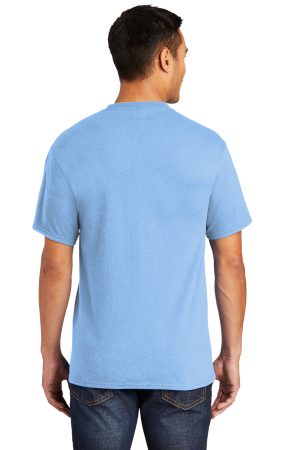 Mens Core Short Sleeve Crewneck T-Shirt Pocket – Light Blue