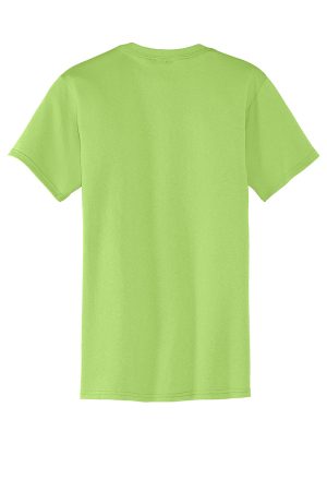 Mens Core Short Sleeve Crewneck T-Shirt Pocket – Lime Green