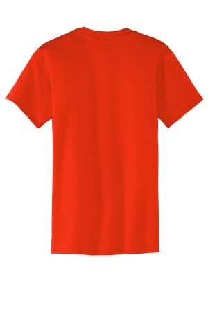 Mens Core Short Sleeve Crewneck T-Shirt Pocket – Orange