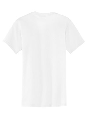 Mens Core Short Sleeve Crewneck T-Shirt Pocket – White