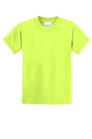 Youth Core Short Sleeve Crewneck T-Shirt – Safety Green