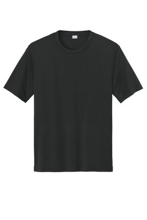 Sport-Tek Mens Competitor Moisture Wicking Short Sleeve Crewneck T-Shirt – Black