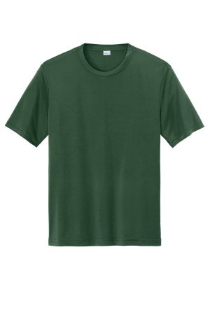 Sport-Tek Mens Competitor Moisture Wicking Short Sleeve Crewneck T-Shirt – Forest Green