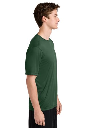 Sport-Tek Mens Competitor Moisture Wicking Short Sleeve Crewneck T-Shirt – Forest Green