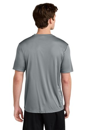 Sport-Tek Mens Competitor Moisture Wicking Short Sleeve Crewneck T-Shirt – Concrete Grey