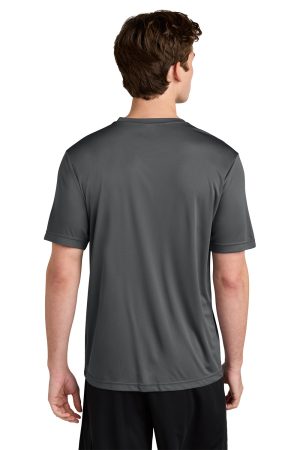 Sport-Tek Mens Competitor Moisture Wicking Short Sleeve Crewneck T-Shirt – Iron Grey