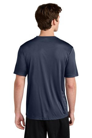 Sport-Tek Mens Competitor Moisture Wicking Short Sleeve Crewneck T-Shirt – True Navy Blue