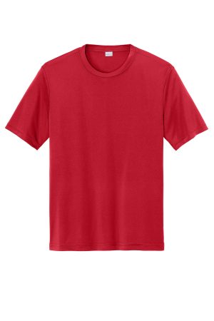 Sport-Tek Mens Competitor Moisture Wicking Short Sleeve Crewneck T-Shirt – True Red