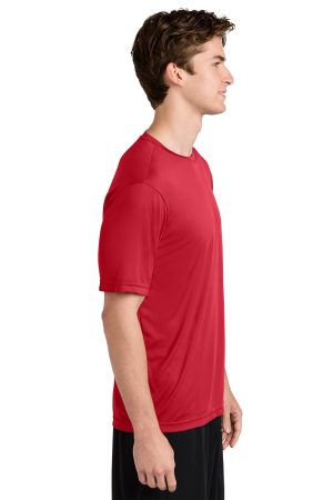 Sport-Tek Mens Competitor Moisture Wicking Short Sleeve Crewneck T-Shirt – True Red