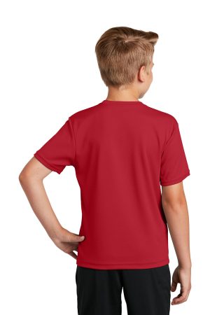 Youth RacerMesh Moisture Wicking Short Sleeve Crewneck T-Shirt – True Red