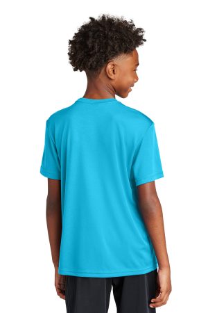 Youth Competitor Moisture Wicking Short Sleeve Crewneck T-Shirt – Atomic Blue