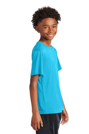 Youth Competitor Moisture Wicking Short Sleeve Crewneck T-Shirt – Atomic Blue