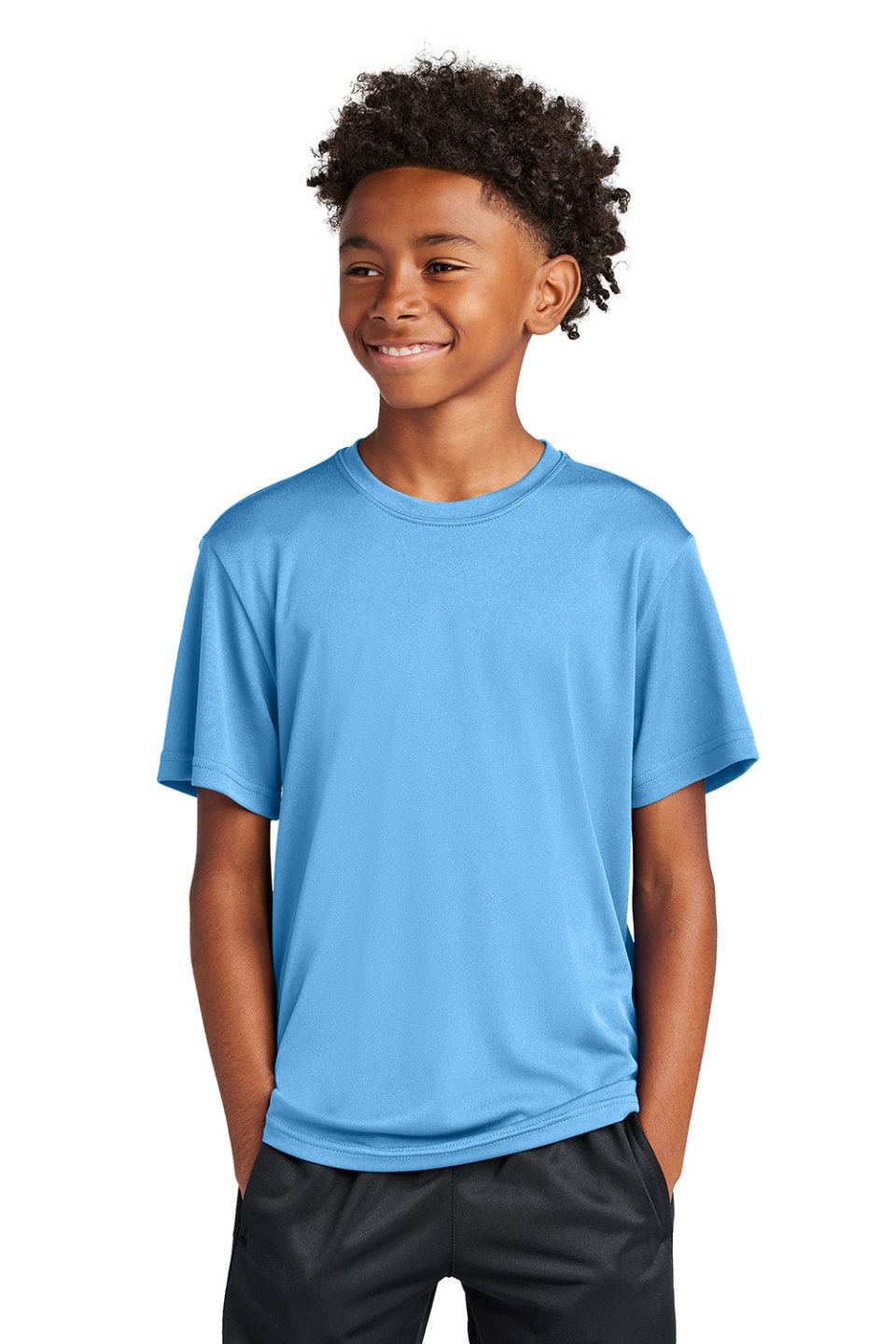 Youth Competitor Moisture Wicking Short Sleeve Crewneck T-Shirt - Carolina Blue